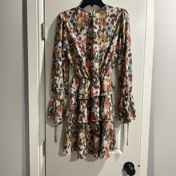 LaBiz Women’s Blue & Pink Mini Dress - Picture 3 of 5